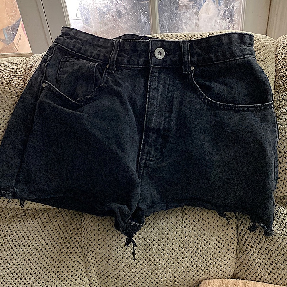 Black high waisted shorts